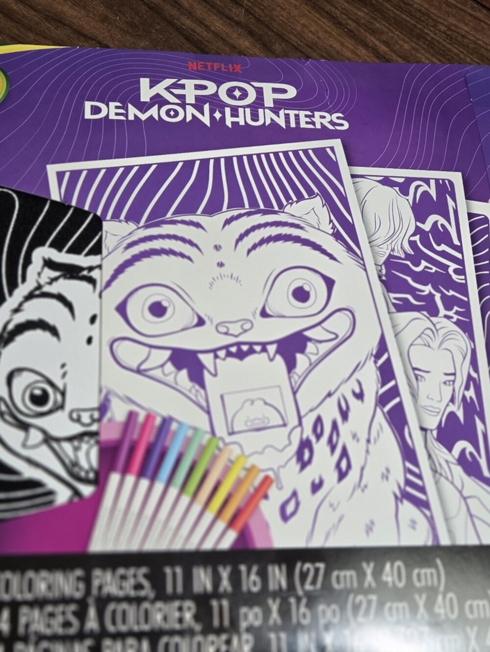 Crayola K-Pop Demon Hunters Coloring Set - Purple